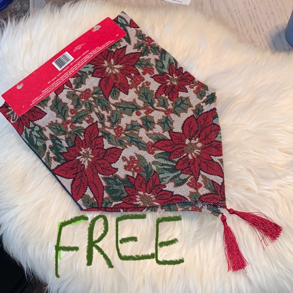 Free with purchase table runner